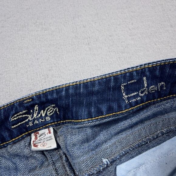 VTG Silver Jeans Eden Bootcut Jeans Women Size 27 Blue Low‎ Rise Stretch Canada - Picture 6 of 12